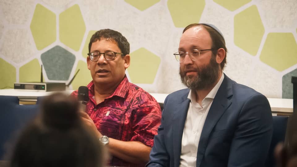 Rabbi Rabin and Ambassador Roi Address PNG-Israel Jewish Council